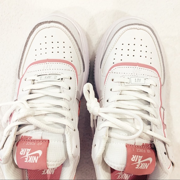 Nike Women Air Force 1 Shadow White Magic Flamingo - Picture 4 of 8